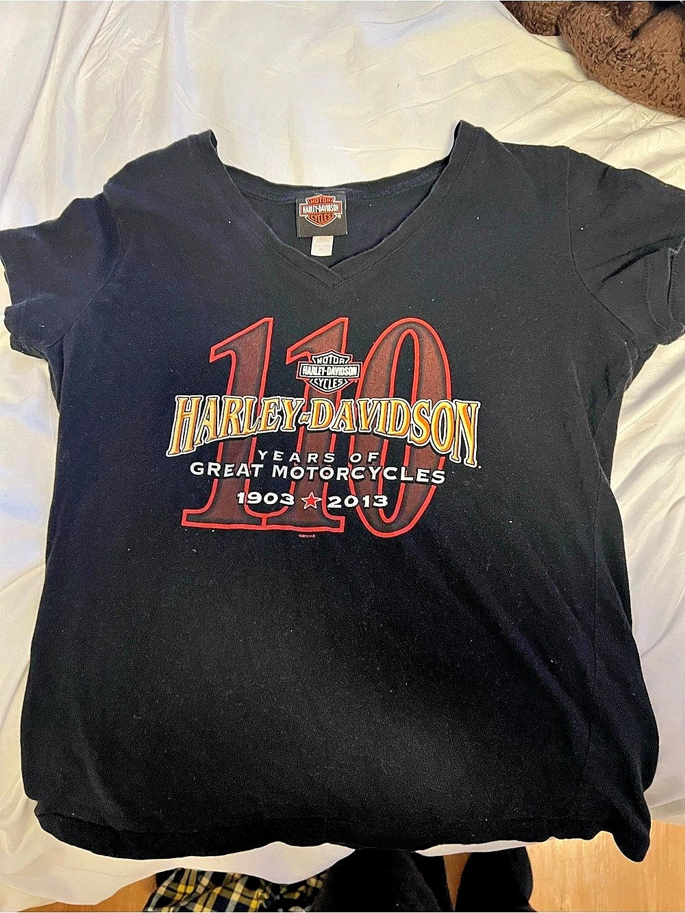 Harley-Davidson 100 Years of Great Motorcycles T-Shirt Black XL in Kids